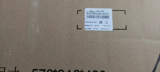 SHA256 Bitmain Antคนขุดแร่ S19J 94TH 3100W 29.5 J/TH สำหรับ BTC Mining
