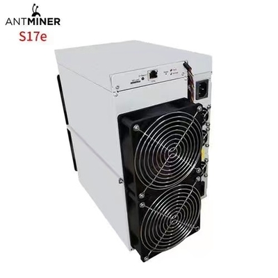 2880W Asic Bitmain Antคนขุดแร่ S17E 64T การกระจายความร้อนที่ดี 0.045 J/GH