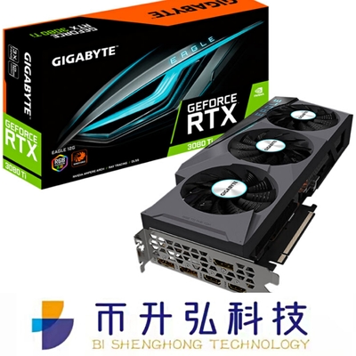 10240 CUDA Mining Rig กราฟิกการ์ด GA102 GIGABYTE GeForce RTX 3080Ti EAGLE 12GB