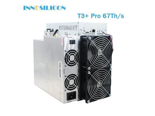 Asic SHA256 อัลกอริทึม นักขุด Bitcoin 67TH/S อินโนซิลิกอน T3+ Pro
