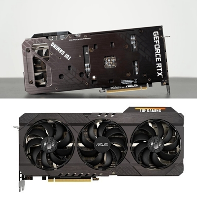 290W ASUS TUF GeForce RTX 3060TI OC 8GB 8pin 1665-1695MHz สีดำ