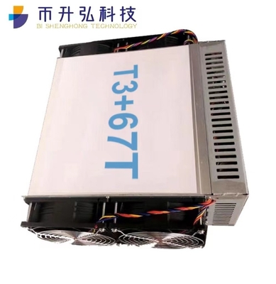 3300W อินโนซิลิกอน Asic Miner T3 + 67T แท่นขุดเจาะ Asic 13.53KG