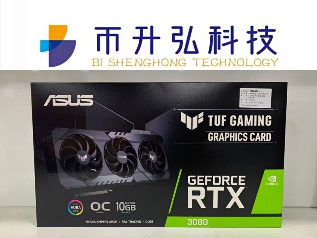 19000MHz ASUS RTX 3080 TUF 10G OC ไม่มี LHR NVIDIA AMPERE ARCH 7680*4320